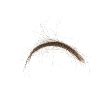 Beyaz arka planda saç tokası izole edilmiş. kabarık saç yakın plan.