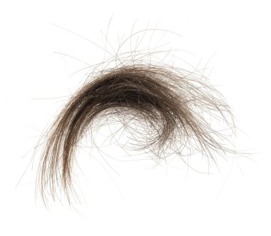 Beyaz arka planda saç tokası izole edilmiş. kabarık saç yakın plan.