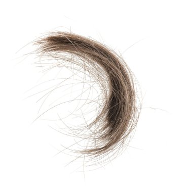 Beyaz arka planda saç tokası izole edilmiş. kabarık saç yakın plan.