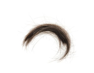 Beyaz arka planda saç tokası izole edilmiş. kabarık saç yakın plan.