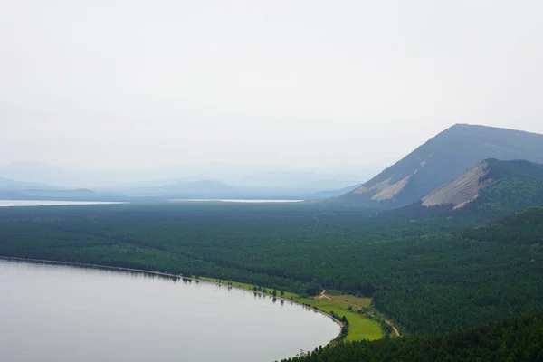 Beautiful Mountain Summer Landscape Afternoon Lake Baikal — Stock Photo, Image