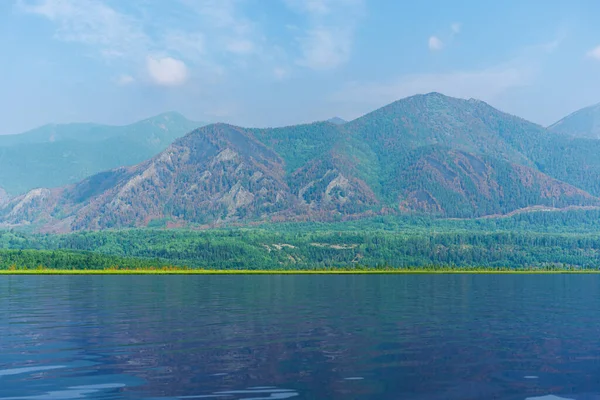 Beautiful Mountain Summer Landscape Afternoon Lake Baikal — Stock Photo, Image