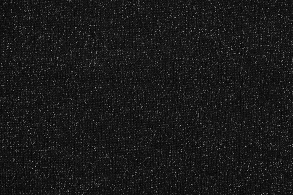 Black Cotton Fabric Textile Material White Spots Designers Background Texture — Stock Photo, Image