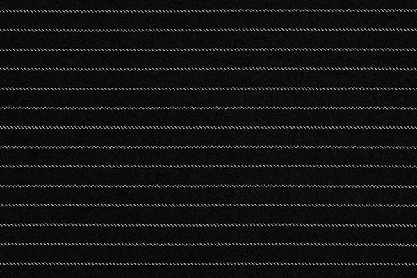 Black Cotton Fabric Textile Material White Stripes Designers Background Texture — Stock Photo, Image