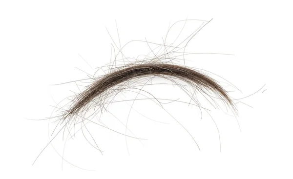 Beyaz Arka Planda Saç Tokası Izole Edilmiş Kabarık Saç Yakın — Stok fotoğraf