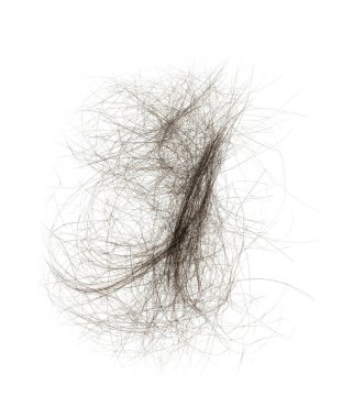 Beyaz arka planda saç tokası izole edilmiş. kabarık saç yakın plan.