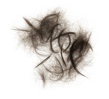 Beyaz arka planda saç tokası izole edilmiş. kabarık saç yakın plan.