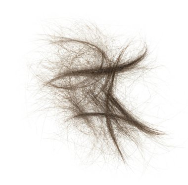 Beyaz arka planda saç tokası izole edilmiş. kabarık saç yakın plan.