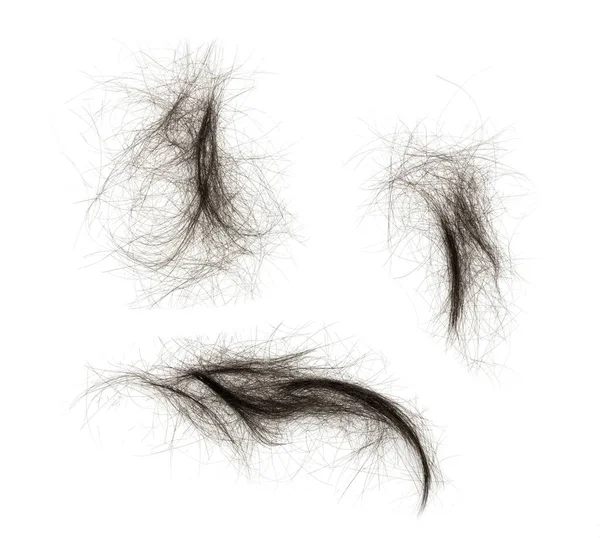 Beyaz arka planda saç tokası izole edilmiş. kabarık saç yakın plan.