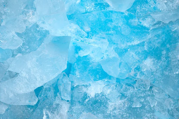 Pieces Crushed Blue Ice Glass Cracks Background Texture Close Frozen Stock Image