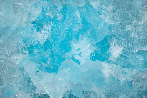 Pieces Crushed Blue Ice Glass Cracks Background Texture Close Frozen Stock Image