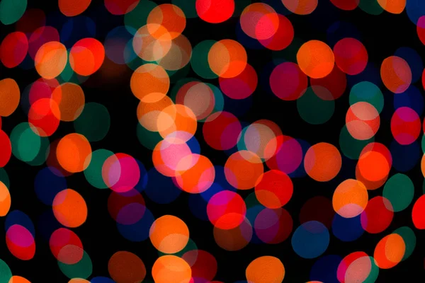 Abstract Colorful Defocused Circular Facula Bokeh Blurred Color Light Can — Stock Photo, Image