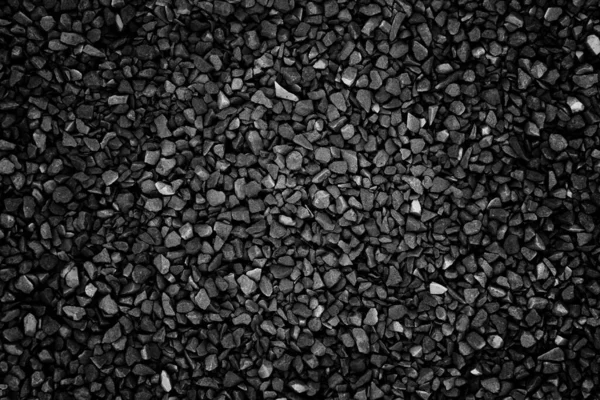 Schwarze Graue Kleine Schotter Hintergrundstruktur — Stockfoto