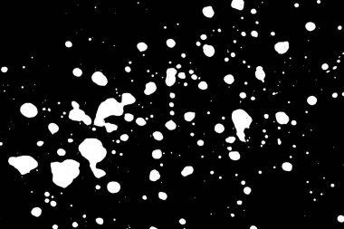 Siyah arkaplan, doku ve resimdeki beyaz soyut noktalar