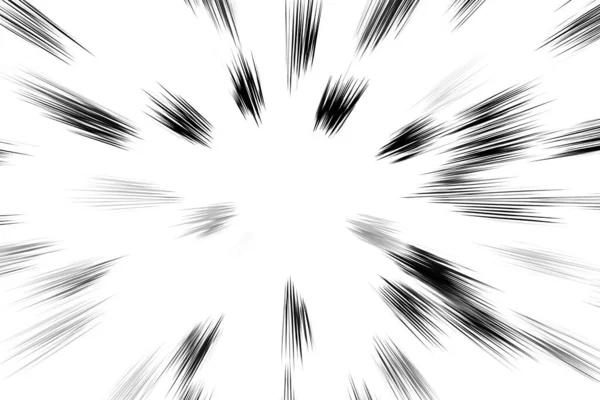 Bokeh Schwarze Linien Auf Weißem Hintergrund Abstrakte Blitzlichtgeschwindigkeit Bewegungsunschärfe Textur — Stockfoto