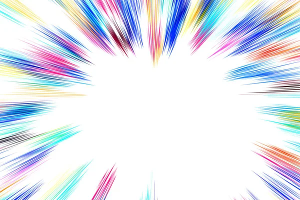 Bokeh Multi Colored Lines White Background Abstraction Speed Light Motion — Stock Photo, Image
