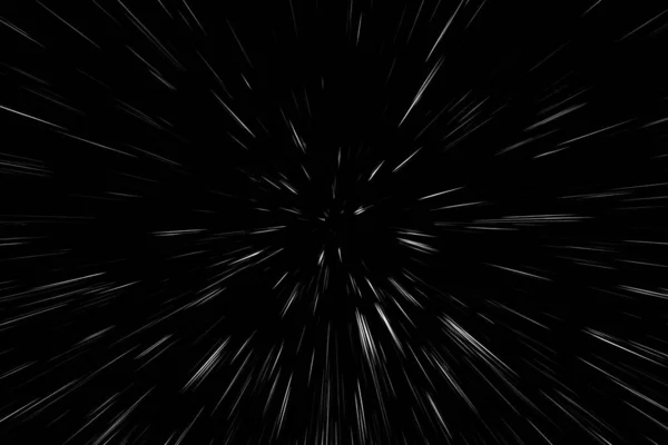 Bokeh Λευκές Γραμμές Μαύρο Φόντο Αφαίρεση Αφηρημένη Ταχύτητα Φως Κίνηση — Φωτογραφία Αρχείου