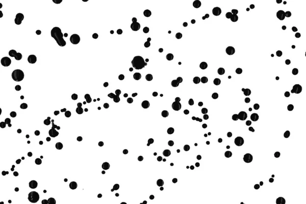 Krople Czarnej Farby Rozbryzgane Białym Tle Tekstura — Zdjęcie stockowe