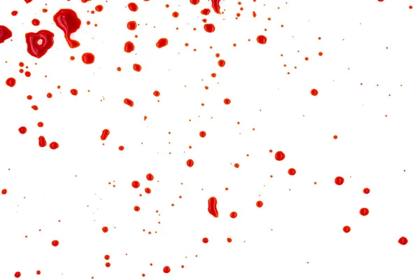 Red Blood Splattered White Background Texture — Stock Photo, Image