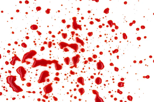 Κόκκινο Αίμα Πιτσιλισμένο Λευκό Φόντο Υφή — Φωτογραφία Αρχείου
