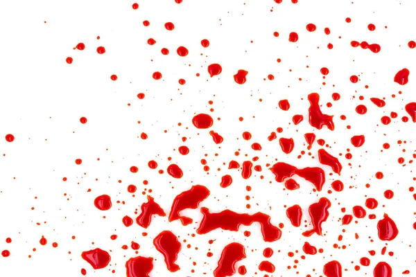 Rotes Blut Auf Weißem Hintergrund Textur — Stockfoto