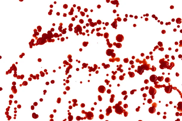 白底血滴的红斑 — 图库照片
