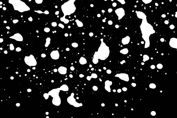 Manchas Abstratas Brancas Fundo Preto Textura Ilustração — Fotografia de Stock