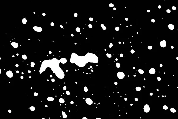 Weiße Abstrakte Flecken Auf Schwarzem Hintergrund Textur Illustration — Stockfoto