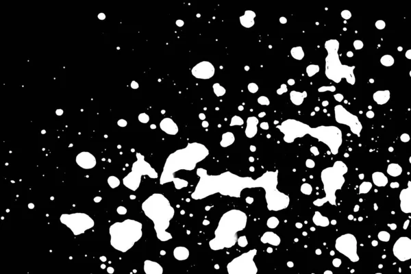 White Abstract Spots Black Background Texture Illustration — Stock Photo, Image
