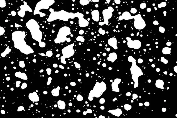 Manchas Abstratas Brancas Fundo Preto Textura Ilustração — Fotografia de Stock