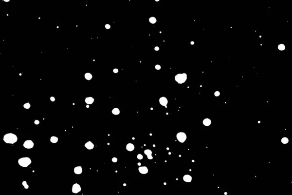 Λευκά Αφηρημένα Σημεία Μαύρο Φόντο Υφή Εικονογράφηση — Φωτογραφία Αρχείου