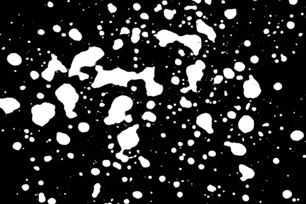 Białe Abstrakcyjne Plamy Czarnym Tle Tekstura Ilustracja — Zdjęcie stockowe