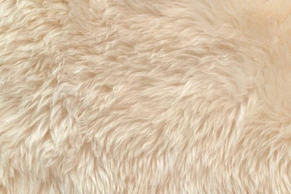 白い柔らかいウールの質感の背景 綿ウール 軽い天然動物のウール 白いふわふわの毛皮のクローズアップテクスチャ ベージュトーンのウール 繊細な桃の色合いの毛皮 — ストック写真
