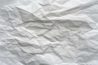Buruşmuş beyaz kağıt arkaplan dokusu