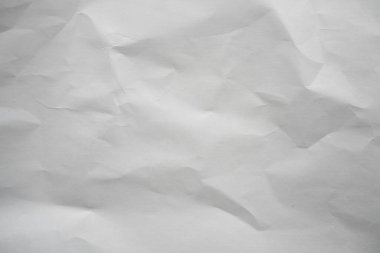 Buruşmuş beyaz kağıt arkaplan dokusu