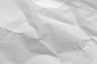 Buruşmuş beyaz kağıt arkaplan dokusu