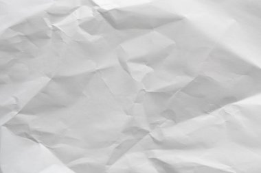 Buruşmuş beyaz kağıt arkaplan dokusu