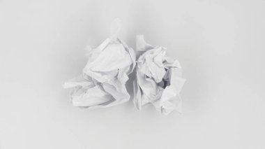 Buruşmuş beyaz kağıt arkaplan dokusu