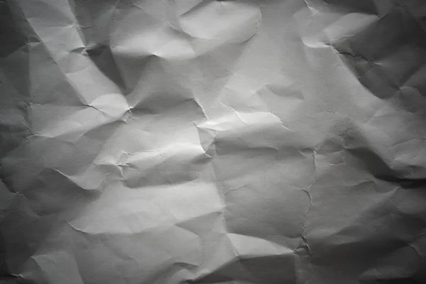 Zgnieciony Szary Papier Teksturą Tła Winiety — Zdjęcie stockowe