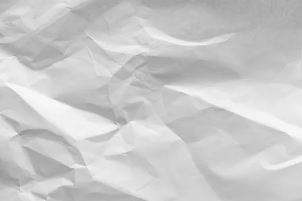 Смятая Текстура Белой Бумаги — стоковое фото