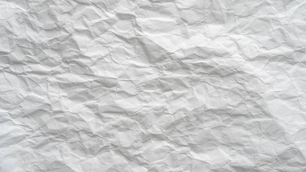 Buruşmuş Beyaz Kağıt Arkaplan Dokusu — Stok fotoğraf