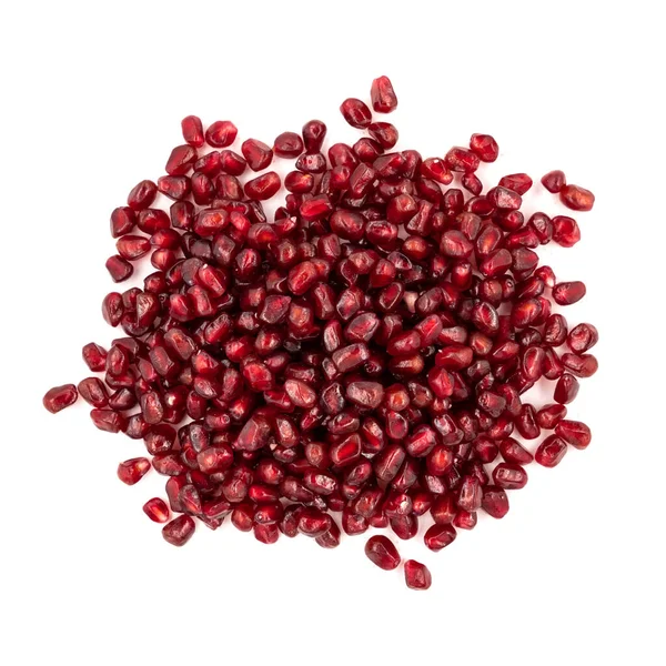 Peeled Red Pomegranate White Background — Stock Photo, Image