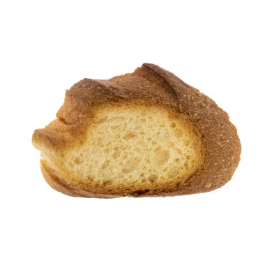 Beyaz arka planda izole edilmiş dilimlenmiş sandviç ekmeği. 