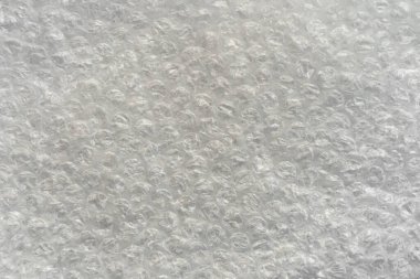 Hava kabarcığı film dokusu arka planı. Polietilen köpük