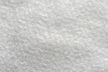 Hava kabarcığı film dokusu arka planı. Polietilen köpük