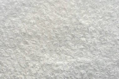 Hava kabarcığı film dokusu arka planı. Polietilen köpük