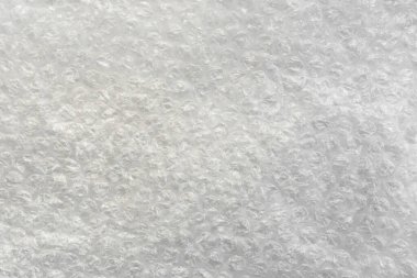 Hava kabarcığı film dokusu arka planı. Polietilen köpük