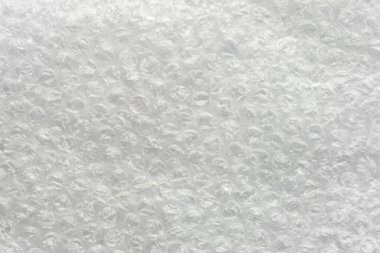 Hava kabarcığı film dokusu arka planı. Polietilen köpük