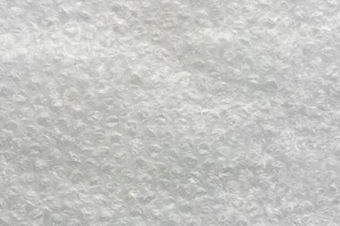 Hava kabarcığı film dokusu arka planı. Polietilen köpük