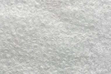 Hava kabarcığı film dokusu arka planı. Polietilen köpük